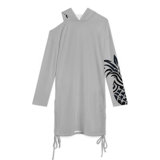 "Sweet Exposure" Off-Shoulder Hooded Dress