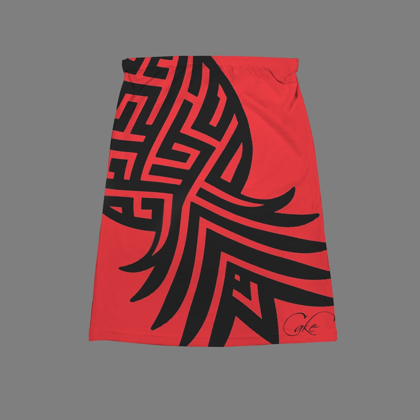 "Red Velvet Invitation" Pineapple Print Tube Top
