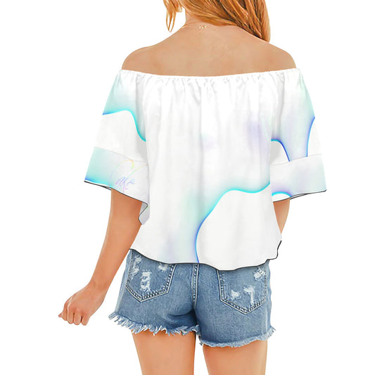 "Frosting Drip" Loose Tie-Off Shirt